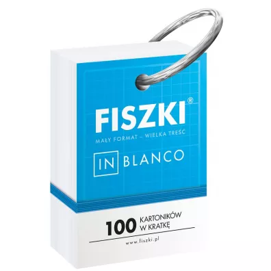 Cztery Gowy Fiszki in blanco. 100 kartonikw w kratk