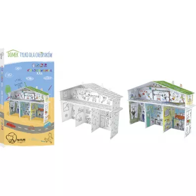 Kolorowanka sk�adana 3D XXL, Domek tylko dla ch�opak�w