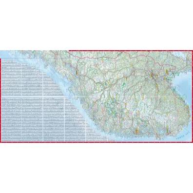 Norwegia road map 1:11000 000 laminat 2025