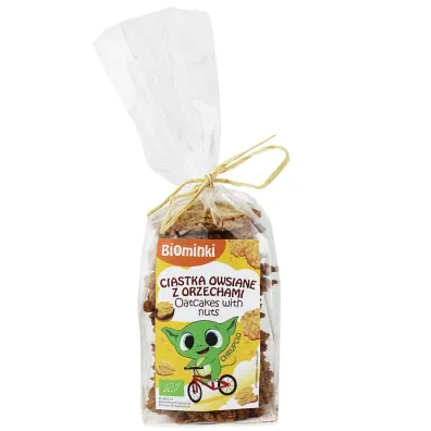 Biominki Ciastka owsiane z orzechami w�oskimi 170 g Bio