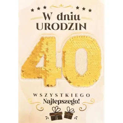 Armin Style KARNET URODZINY 40 B6 Z KOP AS CE-03 FOL