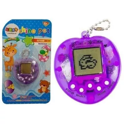 Gra elektroniczna tamagotchi fioletowa Leantoys