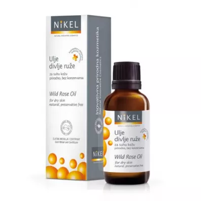 Nikel Olejek z kwiatw dzikiej ry i pelargonii wygadzajcy zmarszczki, naturalny 30 ml