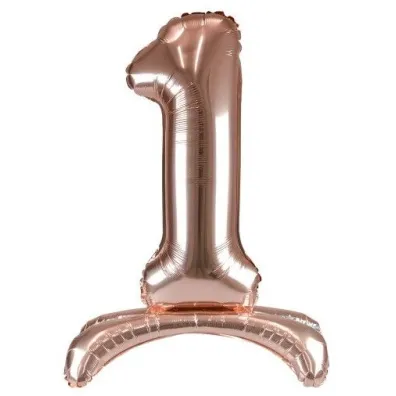 Arpex Balon foliowy stoj�cy r�owe z�oto 1 90cm