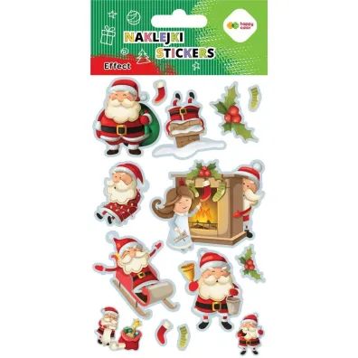 Happy Color Naklejki EFFECT-Xmas- BOX2 10x20cm 50 szt.