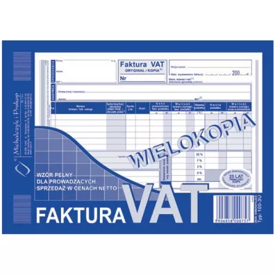 Michalczyk i Prokop Druk Faktura netto wielokopiuj�ca A5