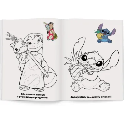 DISNEY STICH. NAKLEJAM I KOLORUJ�