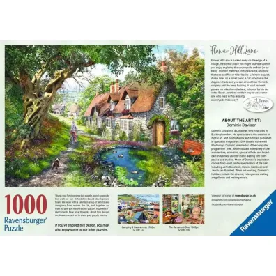 Puzzle 1000 el. Droga w�r�d wzg�rza kwiat�w Ravensburger