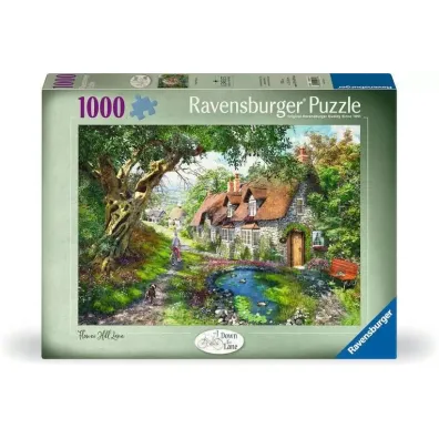 Puzzle 1000 el. Droga w�r�d wzg�rza kwiat�w Ravensburger