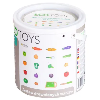 Drewniane warzywa do krojenia zestaw Ecotoys