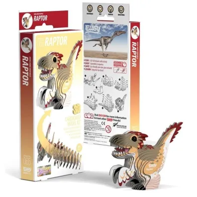Puzzle Dinozaur Raptor Eugy. Eko Uk�adanka 3D Qelements