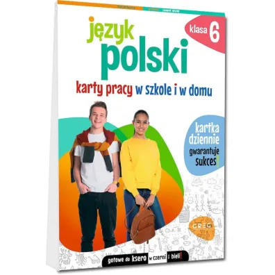 J�zyk polski. Karty pracy w szkole i w domu. Klasa 6