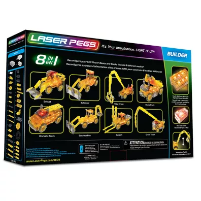 Klocki. Laser Pegs. Construction 8 w 1