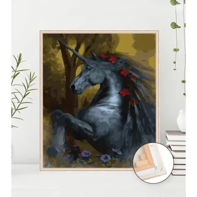 Twoje Hobby Malowanie po numerach - Czarny ko� 40x50cm