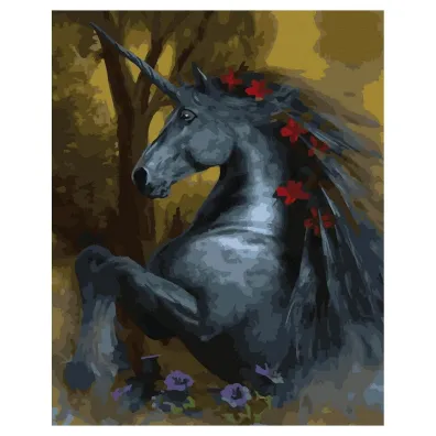 Twoje Hobby Malowanie po numerach - Czarny ko� 40x50cm