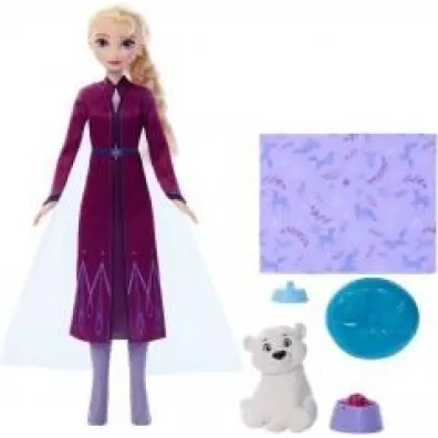 Disney Frozen. Lalka Elsa + Baby Bear Mattel
