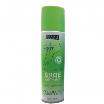Beauty Formulas Odour Control Shoe Spray antybakteryjny i przeciwgrzybiczy dezodorant do butw