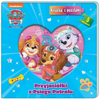 Przyjaci�ki z Psiego Patrolu. Psi Patrol. Ksi��ka z puzzlami