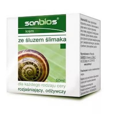 Sanbios Krem do twarzy ze �luzem �limaka 50 ml