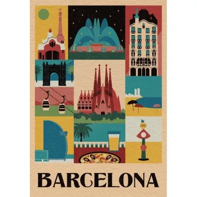 Puzzle 1000 el. Compact Barcelona Clementoni