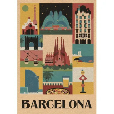 Puzzle 1000 el. Compact Barcelona Clementoni