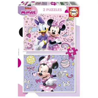 Puzzle 2x48 Myszka Minnie Educa
