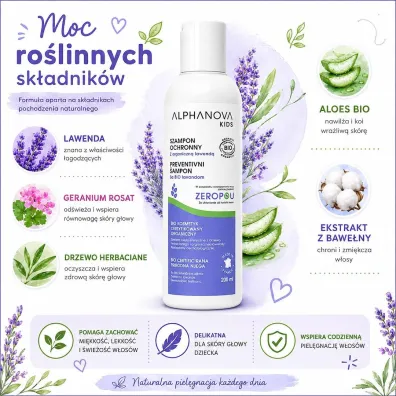 Alphanova Kids Szampon odstraszaj�cy wszy 200 ml