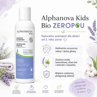 Alphanova Kids Szampon odstraszaj�cy wszy 200 ml