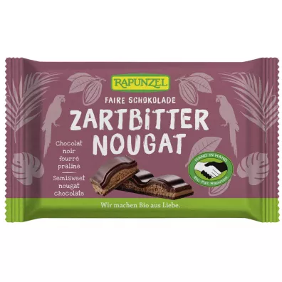 Rapunzel Czekolada gorzka z nadzieniem nugatowym 100 g Bio