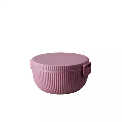 Chic-Mic Lunchbowl z tworzywa pla dusty rose 650 ml + 2 x 200 ml + 35 ml