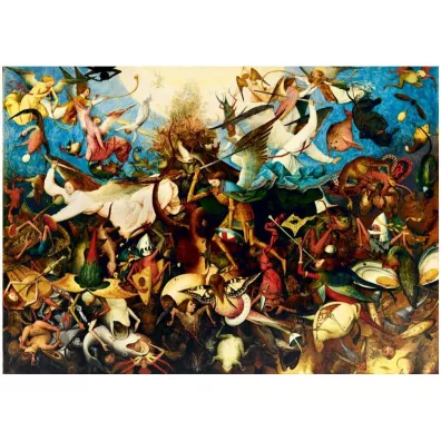 Puzzle 1000 el. Upadek zbuntowanych aniow, Brueghel Bluebird Puzzle