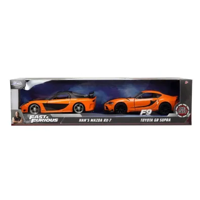 Zestaw pojazd�w metalowych 1:32 JADA F&F Mazda+Toyota dwupak Simba