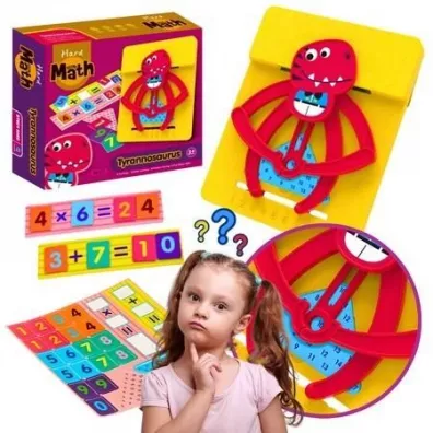 Mata edukacyjna dinozaur do nauki matematyki Maksik