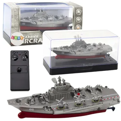 Statek militarny RC 15cm LeanToys