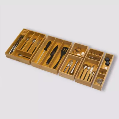 5five Simply Smart Bambusowy organizer do szuflady 38x28cm