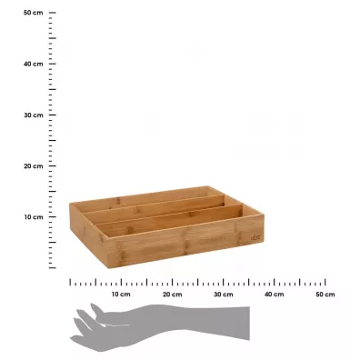 5five Simply Smart Bambusowy organizer do szuflady 38x28cm