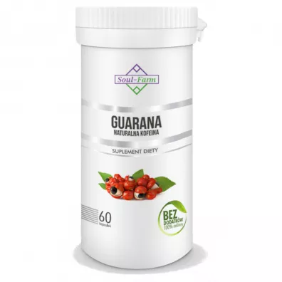 Soul Farm Guarana ekstrakt (500 mg) Suplement diety 60 kaps.