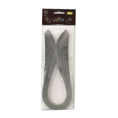Galeria Hobby Paski do quillingu brokatowe srebrne 10 mmx50 cm