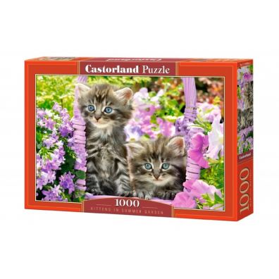 Puzzle 1000 el. Kittens in Summer Garden Castorland