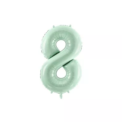 PartyDeco Balon foliowy 8 zielony 72cm