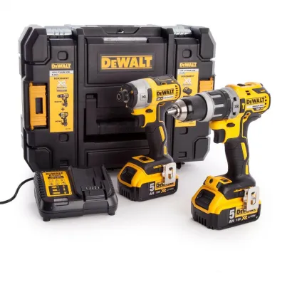 Dewalt Zestaw combo 18v (dcd796+dcf887) 2x5,0ah ds150 dck266p2t