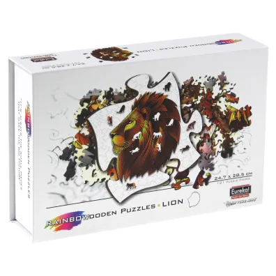 Puzzle drewniane 121 el. Lew G3