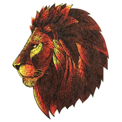 Puzzle drewniane 121 el. Lew G3