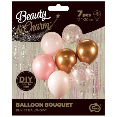 Godan Bukiet balonowy B&C r�owo-miedziane 7 szt.