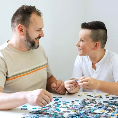 Puzzle 500 el. Czarny motocykl Trefl