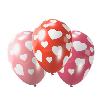 Arpex Balon dekoracyjny Serca 5 szt.