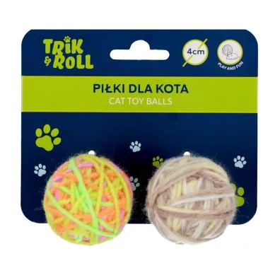 Pi�ka dla kota 4cm TRIK&ROLL 560723 2 szt.
