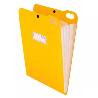 WPC Organizer pionowy Strigo A4 z 5 przekadkami neonowy pomaraczowy