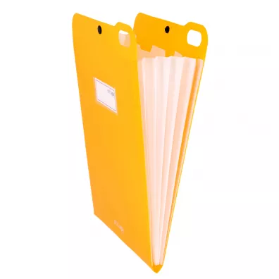 WPC Organizer pionowy Strigo A4 z 5 przekadkami neonowy pomaraczowy