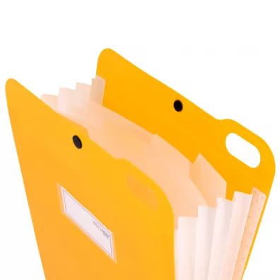 WPC Organizer pionowy Strigo A4 z 5 przekadkami neonowy pomaraczowy